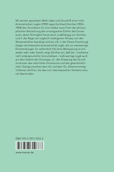 Produktbild: Idee und Grundriss einer nicht-Aristotelischen Logik