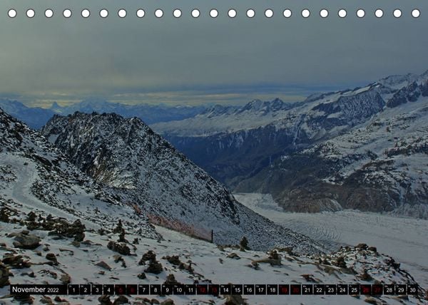 Produktbild: Aletschgletscher - Gr&ouml;&szlig;ter und l&auml;ngster Gletscher der Alpen (Tischkalender 2022 DIN A5 quer)