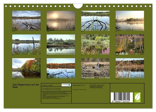 Produktbild: Das Regenmoor auf der Baar (Wandkalender 2026 DIN A4 quer), CALVENDO Monatskalender