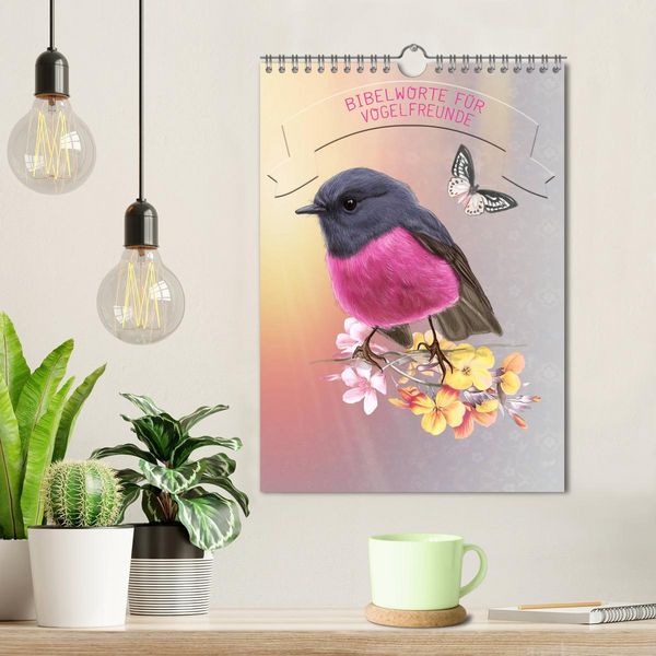 Produktbild: Bibelworte f&uuml;r Vogelfreunde (Wandkalender 2026 DIN A4 hoch), CALVENDO Monatskalender