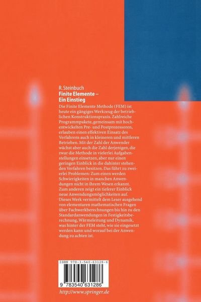 Produktbild: Finite Elemente — Ein Einstieg