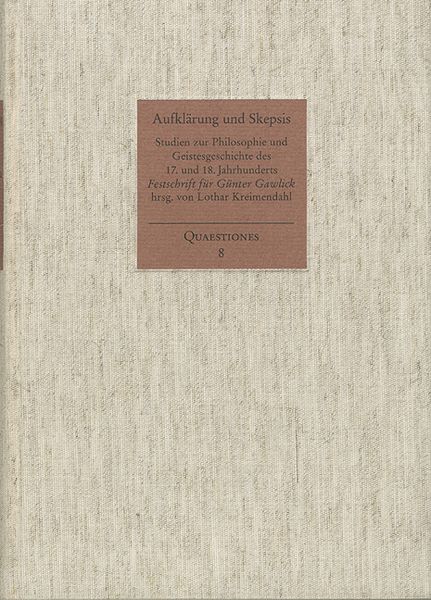 Produktbild: Aufkl&auml;rung und Skepsis
