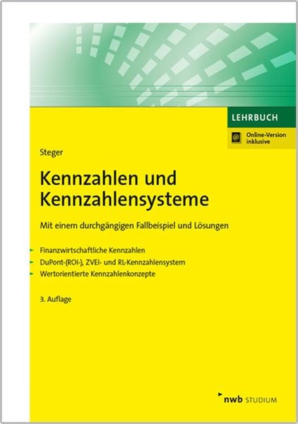 Kennzahlen und Kennzahlensysteme, Set von Johann Steger, Nwb Verlag, 9783482650338
