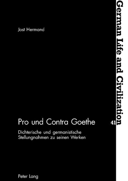 Produktbild: Pro und Contra Goethe