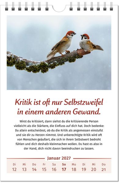 Produktbild: Der Lebensfreude-Kalender 2027 im Gro&szlig;format