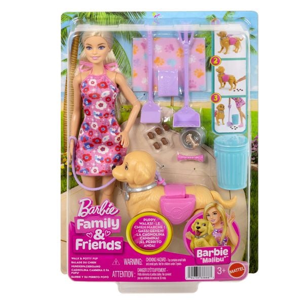 Produktbild: Barbie Hundespaziergang Spielset mit Puppe