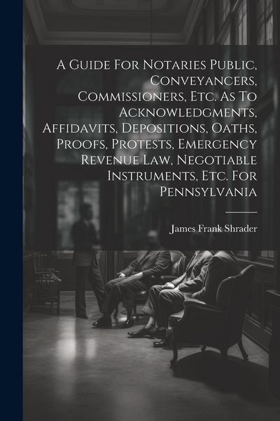 Produktbild: A Guide For Notaries Public, Conveyancers, Commissioners, Etc. As To Acknowledgments, Affidavits, Depositions, Oaths, Proofs, Protests, Emergency Reve