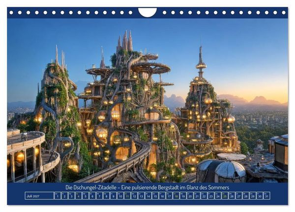 Produktbild: Metropolen der Fantasie (Wandkalender 2027 DIN A4 quer), CALVENDO Monatskalender