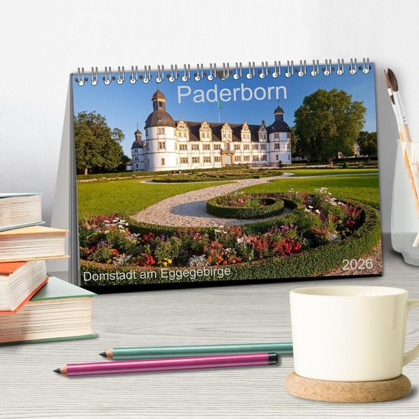 Produktbild: Paderborn Domstadt am Eggegebirge (Tischkalender 2026 DIN A5 quer), CALVENDO Monatskalender