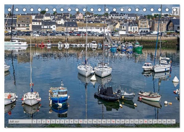 Produktbild: Cote Sauvage. Wilde Atlantikk&uuml;ste der Bretagne. (Tischkalender 2027 DIN A5 quer), CALVENDO Monatskalender