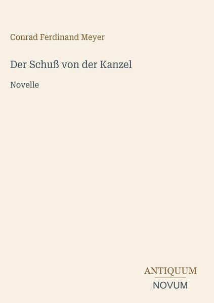 Produktbild: Der Schu&szlig; von der Kanzel