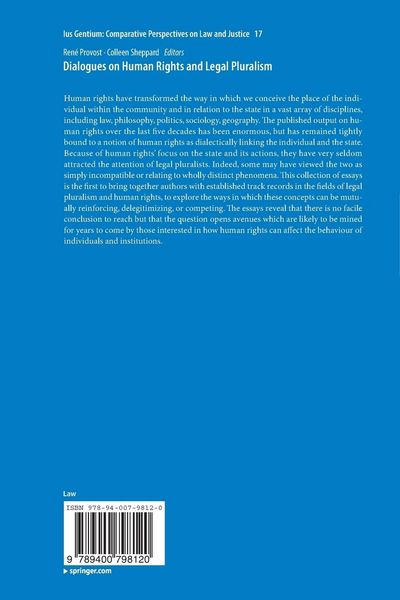 Produktbild: Dialogues on Human Rights and Legal Pluralism