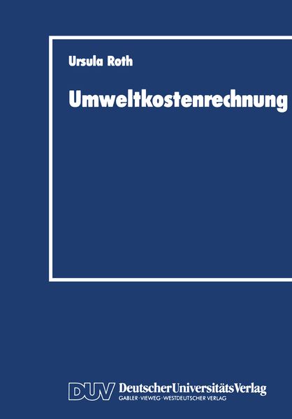 Produktbild: Umweltkostenrechnung