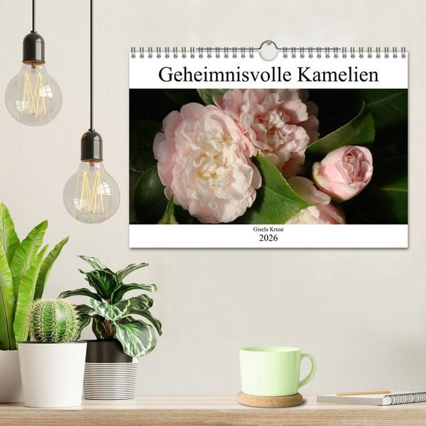 Produktbild: Geheimnisvolle Kamelien (Wandkalender 2026 DIN A4 quer), CALVENDO Monatskalender