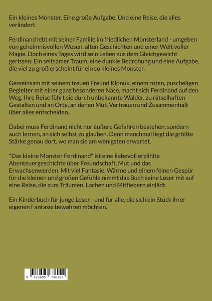 Produktbild: Das kleine Monster Ferdinand