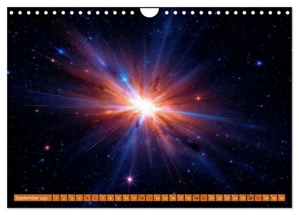 Produktbild: Gammablitze im Universum (Wandkalender 2026 DIN A4 quer), CALVENDO Monatskalender
