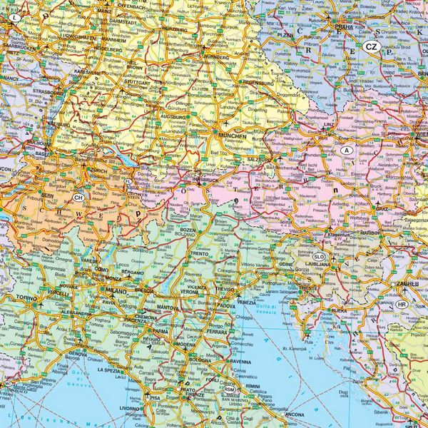 Produktbild: Europa politisch 1 : 3 500 000. Autokarte