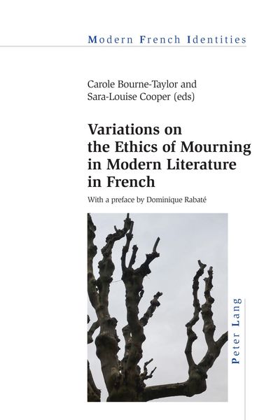 Produktbild: Variations on the Ethics of Mourning in Modern Literature in French