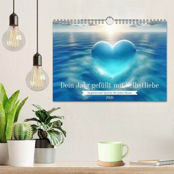 Produktbild: Dein Jahr gef&uuml;llt mit Selbstliebe (Wandkalender 2026 DIN A4 quer), CALVENDO Monatskalender