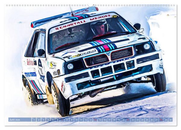 Produktbild: Rallye-Klassiker auf Eis (hochwertiger Premium Wandkalender 2026 DIN A2 quer), Kunstdruck in Hochglanz