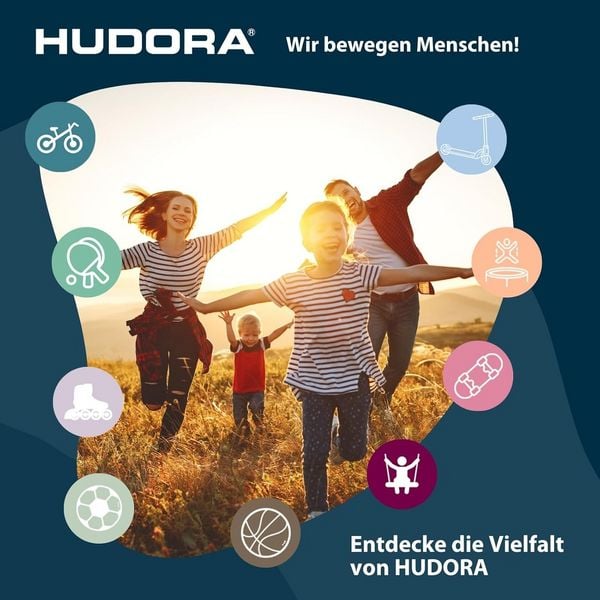 Produktbild: HUDORA 10933 - Laufrad Explory 12 shadow, f&uuml;r Kinder von 90-110 cm, Sitzh&ouml;he: 27-37,5 cm