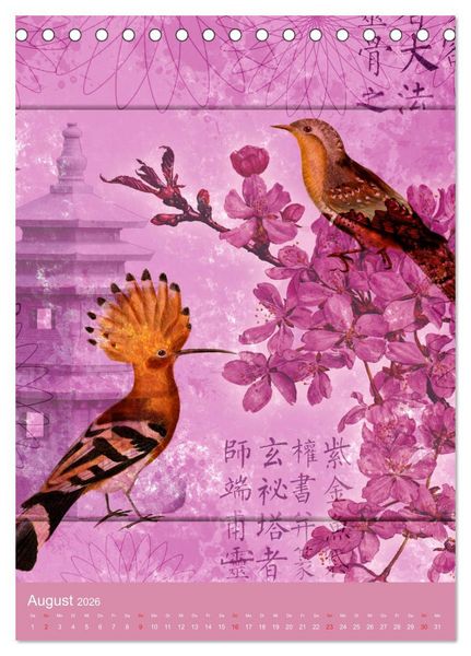 Produktbild: Vintagekunst Collagen (Tischkalender 2026 DIN A5 hoch), CALVENDO Monatskalender