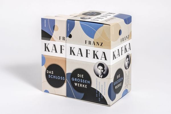 Produktbild: Franz Kafka, Die gro&szlig;en Werke (Die Erz&auml;hlungen - Der Verschollene - Der Prozess - Das Schloss) (4 B&auml;nde im Schuber)