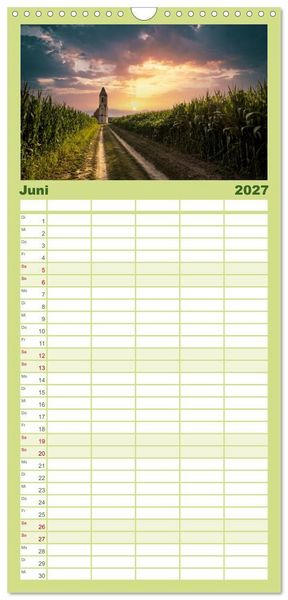 Produktbild: Familienplaner 2027 - So sch&ouml;n ist Ungarn. Sehenswertes am Balaton und in Budapest mit 5 Spalten (Wandkalender, 21 x 45 cm) CALVENDO
