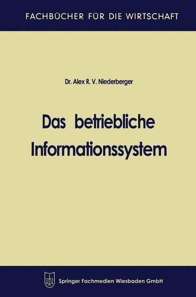 Produktbild: Das betriebliche Informationssystem