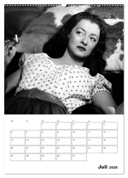 Produktbild: Filmstars. Unvergessene Diven (Wandkalender 2026 DIN A2 hoch), CALVENDO Monatskalender