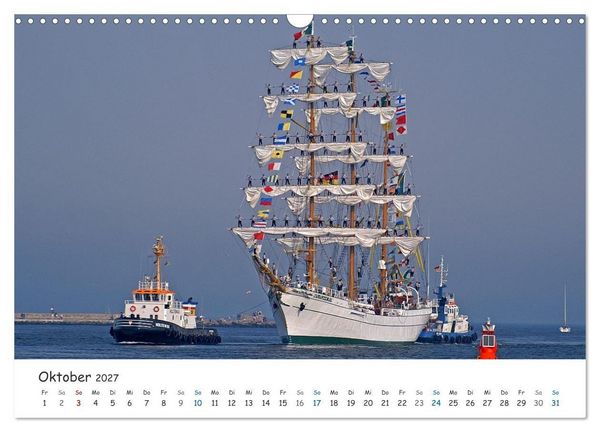 Produktbild: Mit Segel, Rah und Gaffel (Wandkalender 2027 DIN A3 quer), CALVENDO Monatskalender