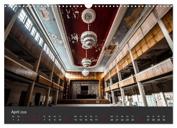 Produktbild: Verlassene Orte - Ein Lost Places Kalender (Wandkalender 2026 DIN A3 quer), CALVENDO Monatskalender