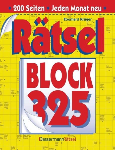 Rätselblock 325, Taschenbuch von Eberhard Krüger, Bassermann, 9783809448211