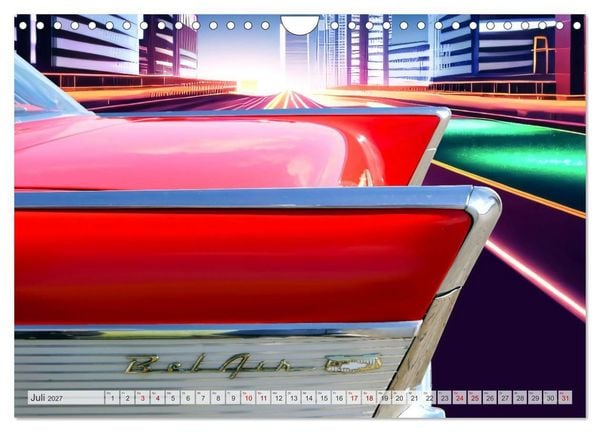 Produktbild: US Classic Cars im Jet-Age (Wandkalender 2027 DIN A4 quer), CALVENDO Monatskalender