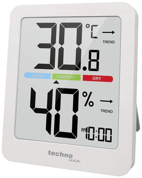 Produktbild: Techno Line Thermo-/Hygrometer Wei&szlig; WS9456