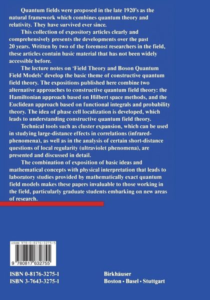 Produktbild: Quantum Field Theory and Statistical Mechanics