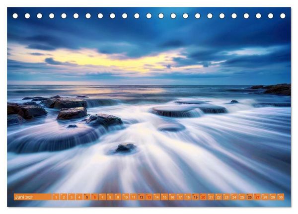 Produktbild: Ostsee in Langzeitbelichtung (Tischkalender 2027 DIN A5 quer), CALVENDO Monatskalender