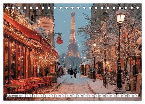 Produktbild: Bonjour, Kaffee! Bonjour, Paris! (Tischkalender 2027 DIN A5 quer), CALVENDO Monatskalender