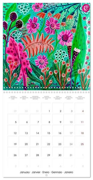 Produktbild: Garden Of Joy 2026 (Wall Calendar 2026 12 &times; 12 Inch) CALVENDO 12 Month Wall Calendar