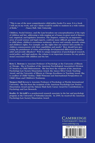 Produktbild: Children, Social Science, and the Law