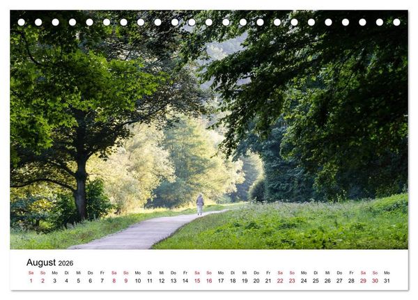 Produktbild: Wege in der Natur - Kraichgau und Enzkreis (Tischkalender 2026 DIN A5 quer), CALVENDO Monatskalender
