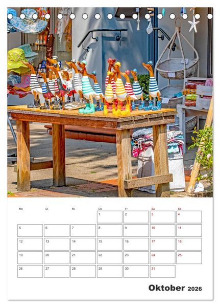 Produktbild: Insel F&ouml;hr - Urlaubsplaner (Tischkalender 2026 DIN A5 hoch), CALVENDO Monatskalender