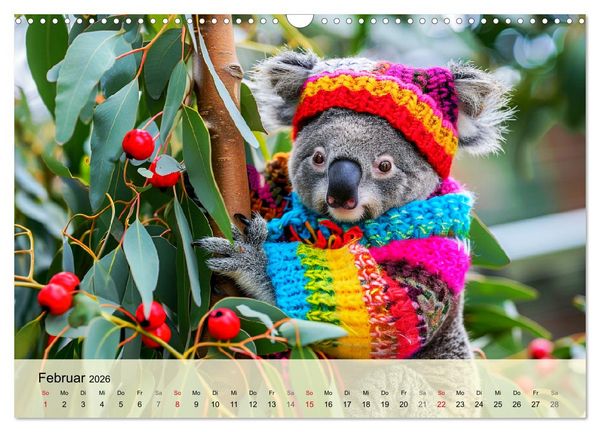 Produktbild: Koalas im Modefieber. Flauschig und Chic beim Fotoshooting (Wandkalender 2026 DIN A3 quer), CALVENDO Monatskalender