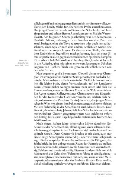 Schachnovelle von Stefan Zweig (Textausgabe)
