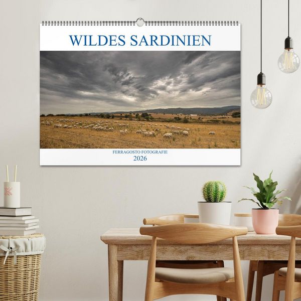 Produktbild: Wildes Sardinien 2026 (Wandkalender 2026 DIN A2 quer), CALVENDO Monatskalender