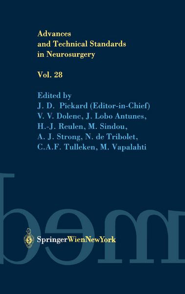 Produktbild: Advances and Technical Standards in Neurosurgery