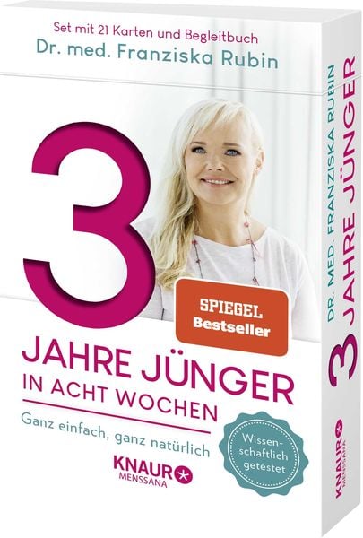 3 Jahre jünger in acht Wochen, Taschenbuch von Franziska Rubin, Knaur Menssana, 9783426659120