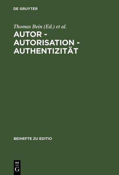 Produktbild: Autor - Autorisation - Authentizit&auml;t