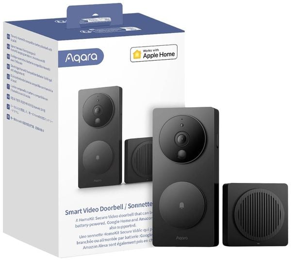 Aqara Video-Türsprechanlage SVD-C03 Schwarz Apple HomeKit, Alexa, Google Home, IFTTT