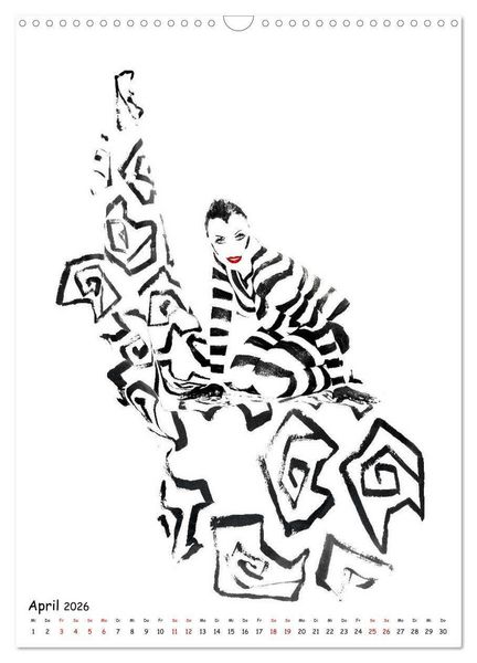 Produktbild: MEL Bodypainting von fru.ch (Wandkalender 2026 DIN A3 hoch), CALVENDO Monatskalender